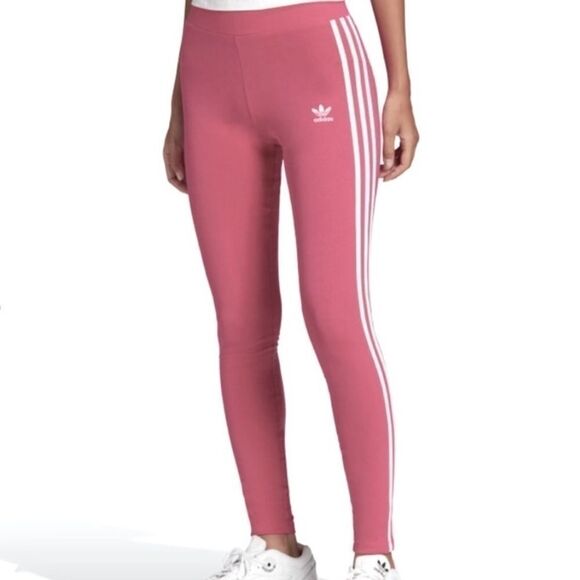 Adidas 3 Stripes Tights in Pink Size Small | Cotton |Jimmy Jazz rose tone S - Picture 1 of 15